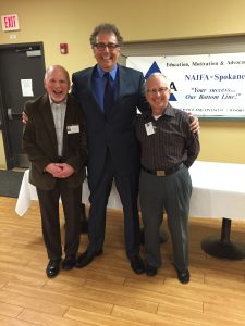 Simon with NAIFA Spokane President Randy Kimm and NAIFA Secretary David Bailey